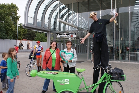 Grüne Donaustadt bei der Radsternfahrt